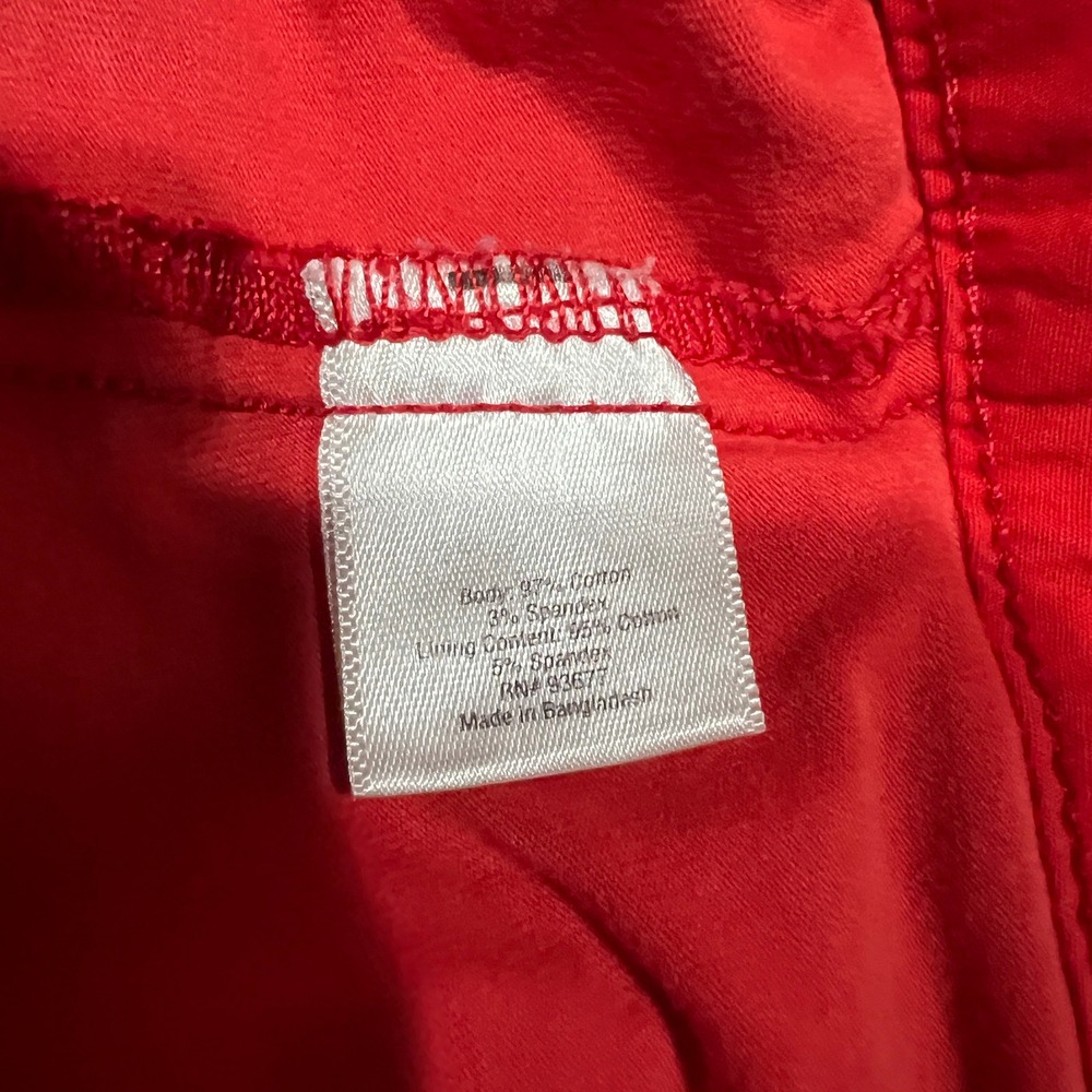 St. John's Bay Women's Red Stretch Golf Tennis Skort Shorts Skirt Size 12 - Picture 4 of 4